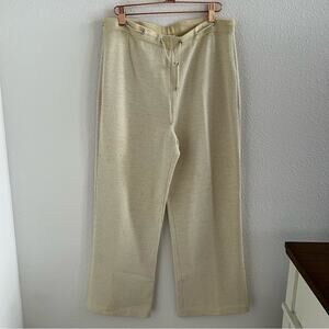 St. John Sport Cream Santana Knit Pants Medium